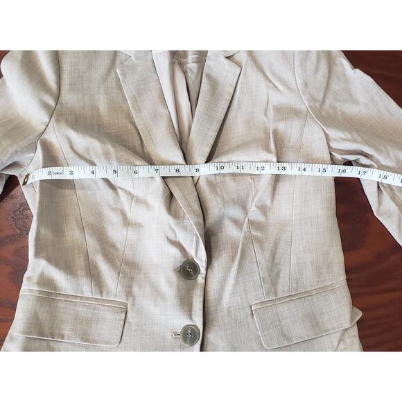 The Limited Collection Light Tan 2 Button Up Long Sleeved Blazer Suit Jacket - Picture 6 of 6
